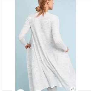 Saturday Sunday by Anthropologie Space Dyed Maxi Cardigan Duster Pockets